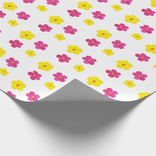 skurrile Blume Geschenkpapier (Ecke)