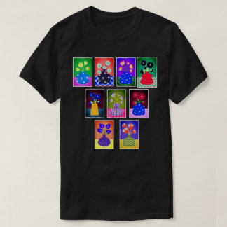 Skurrile Blumenvase-Galerie T-Shirt