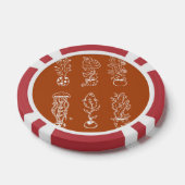 Skurrile Botanik Pokerchips (Einzeln)