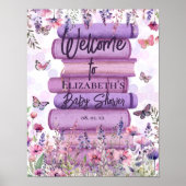 Skurrile Bücher Schmetterlinge & Wildblumen Willko Poster (Vorne)