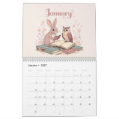 Skurrile Cottagecore-Illustrationen-Studie Kalender (Jan 2027)