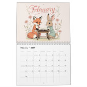 Skurrile Cottagecore-Illustrationen-Studie Kalender (Feb 2027)