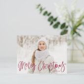 Skurrile Cranberry-Schrift Frohe Weihnachten 2 Fot (Stehend Vorderseite)
