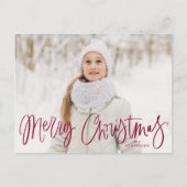 Skurrile Cranberry-Schrift Frohe Weihnachten 2 Fot (Vorderseite)