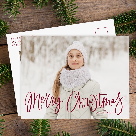 Skurrile Cranberry-Schrift Frohe Weihnachten 2 Fot