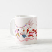 Skurrile Freude-Parade – Der KindOnes Stil Kaffeetasse (Vorderseite Links)