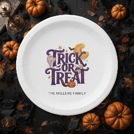 Skurrile Geister Halloween Pappteller