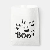 Skurrile Geistergesichter "Boo" Halloween-Party Geschenktütchen (Vorderseite)
