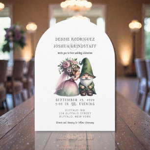 Skurrile Gnome Lustige Hochzeitseinladung Einladung
