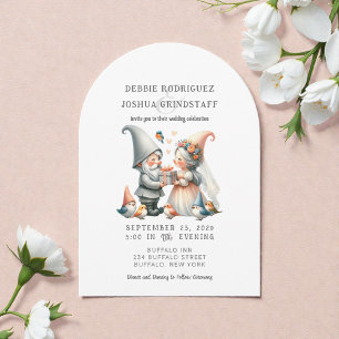 Skurrile Gnome Lustige Hochzeitseinladung Einladung