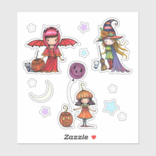 Skurrile Halloween-Aufkleber Molly Harrison Aufkleber