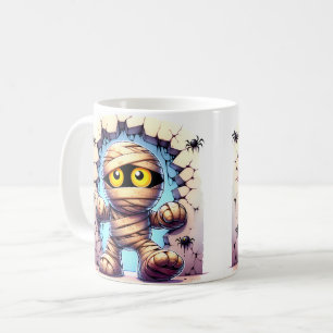 Skurrile Halloween-Mumie Kaffeetasse