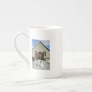 Skurrile Hochzeit von Katze und Maus Kaffeetasse Porzellantasse