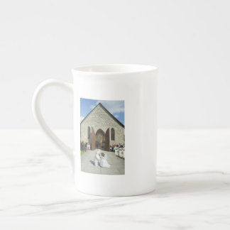 Skurrile Hochzeit von Katze und Maus Kaffeetasse Porzellantasse