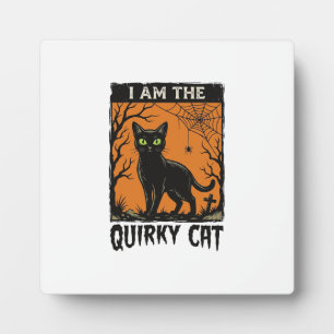 Skurrile Katze Halloween Vintage Gravur T-Shirt De Fotoplatte