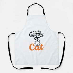 Skurrile Katze Vintage Gravur Katzenliebhaber Desi Schürze