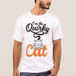 Skurrile Katze Vintage Gravur Katzenliebhaber Desi T-Shirt