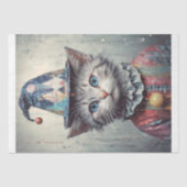 Skurrile Katzen-Decoupage Seidenpapier (Vorderseite)