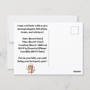 Skurrile Katzen Whimsische Katzenkunst für Katzenl Postkarte