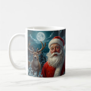 Skurrile Schneemann-Weihnachtsgrafik Kaffeetasse