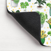 Skurrile Topfpflanzen-Decke Mousepad (Ecke)