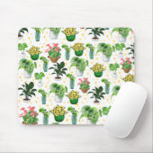 Skurrile Topfpflanzen-Decke Mousepad (Mit Mouse)