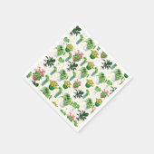 Skurrile Topfpflanzen-Decke Serviette (Ecke)