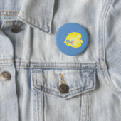 Skurrile tropische Fisch-Ozean-Kunst Button (Beispiel)