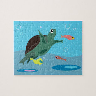 Skurrile tropische Fisch-Ozean-Kunst Puzzle