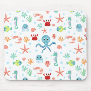 Skurrile Unterwasser-Meeresgeschöpfe Mousepad