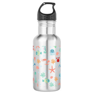 Skurrile Unterwasser-Meereslebewesen Edelstahlflasche