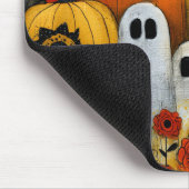 Skurrile Volkskunst-Halloween-Patch Mousepad (Ecke)