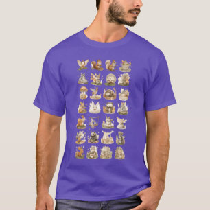 Skurrile Waldtier-Kollektion vintage T-Shirt