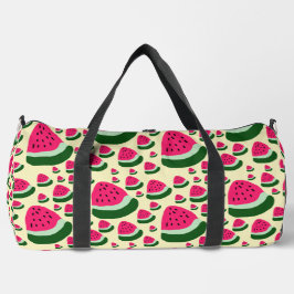 Skurrile Wassermelonen Süßes Sommerfrucht-Muster  Duffle Bag