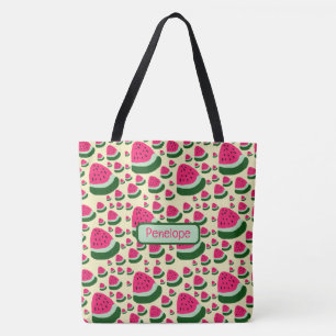 Skurrile Wassermelonen Süßes Sommerfrucht-Muster Tasche