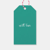 Skurrile Weihnachtsbäume & Rentiere Geschenkanhänger (Rückseite)