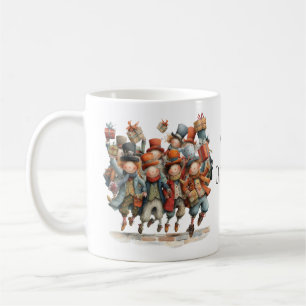 Skurrile Zehn Herren springen 12 Tage Weihnachten Kaffeetasse