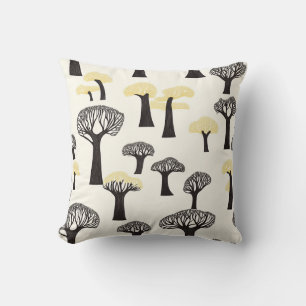 Skurriler Baobab-Baum-Muster Kissen