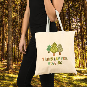 Skurriler Baum-Umarmer Canvas Tragetasche