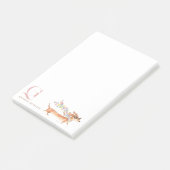 Skurriler Dachshund-Monogramm-Personalized Post-it Klebezettel (angewinkelt)