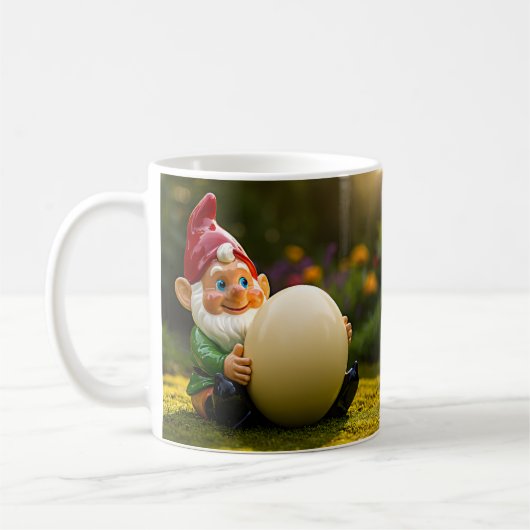 Skurriler Gartenzwerg Kaffeetasse (Links)