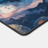 Skurriler gefleckter Axolotl Korallen Kiemen Tiefb Schreibtischunterlage (Ecke)