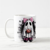 Skurriler Halloween-Geist Kaffeetasse (Links)