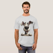 Skurriler Hund T-Shirt (Vorne ganz)