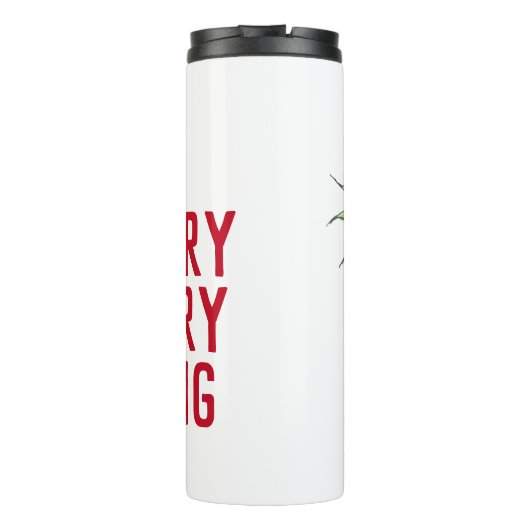 skurriler Igel Merry alles Thermosbecher (Rückseite)