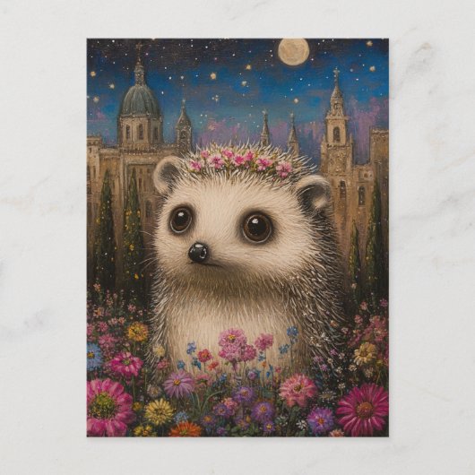 skurriler Igel Postkarte (Vorderseite)