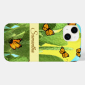 Skurriler Kaktus und Schmetterlinge Case-Mate iPhone Hülle (Rückseite (Horizontal))
