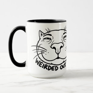 Skurriler Katzenhumor Nahaufnahme - schon ganz wir Tasse