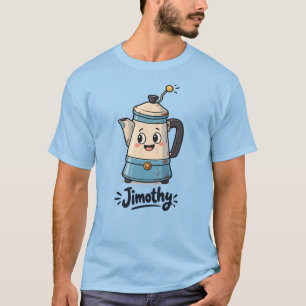 Skurriler kurzer Perkolator Jimothy spielerische S T-Shirt