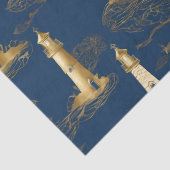 Skurriler Leuchtturm Seidenpapier (Detail)